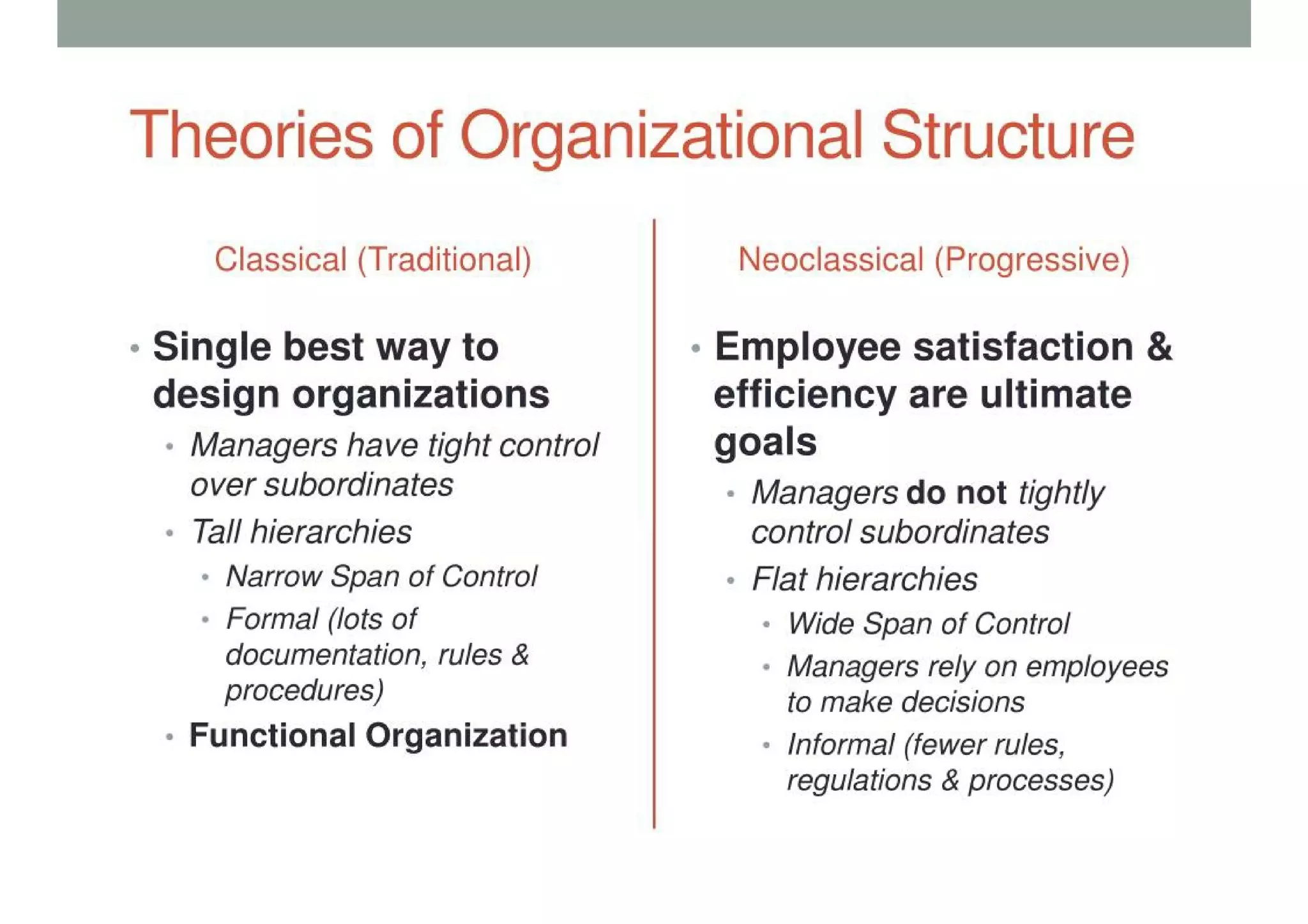 Organizational Structure