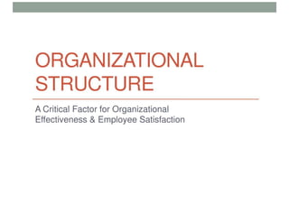 Organizational Structure | PDF
