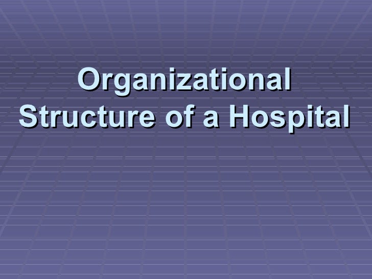 hospital organizational structure