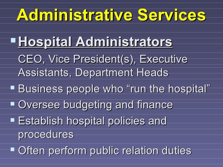 hospital organizational structure