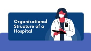 Organizational
Structure of a
Hospital
 