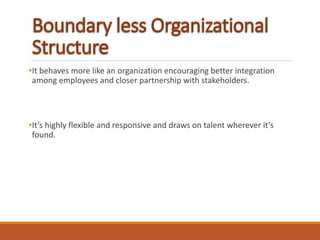 Organizational structures and departmentation | PPTX