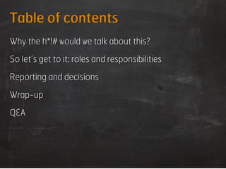 Sponsors and Project Managers - An organizational structure proposal