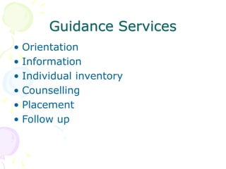 Guidance-need ,meaning, nature and principles