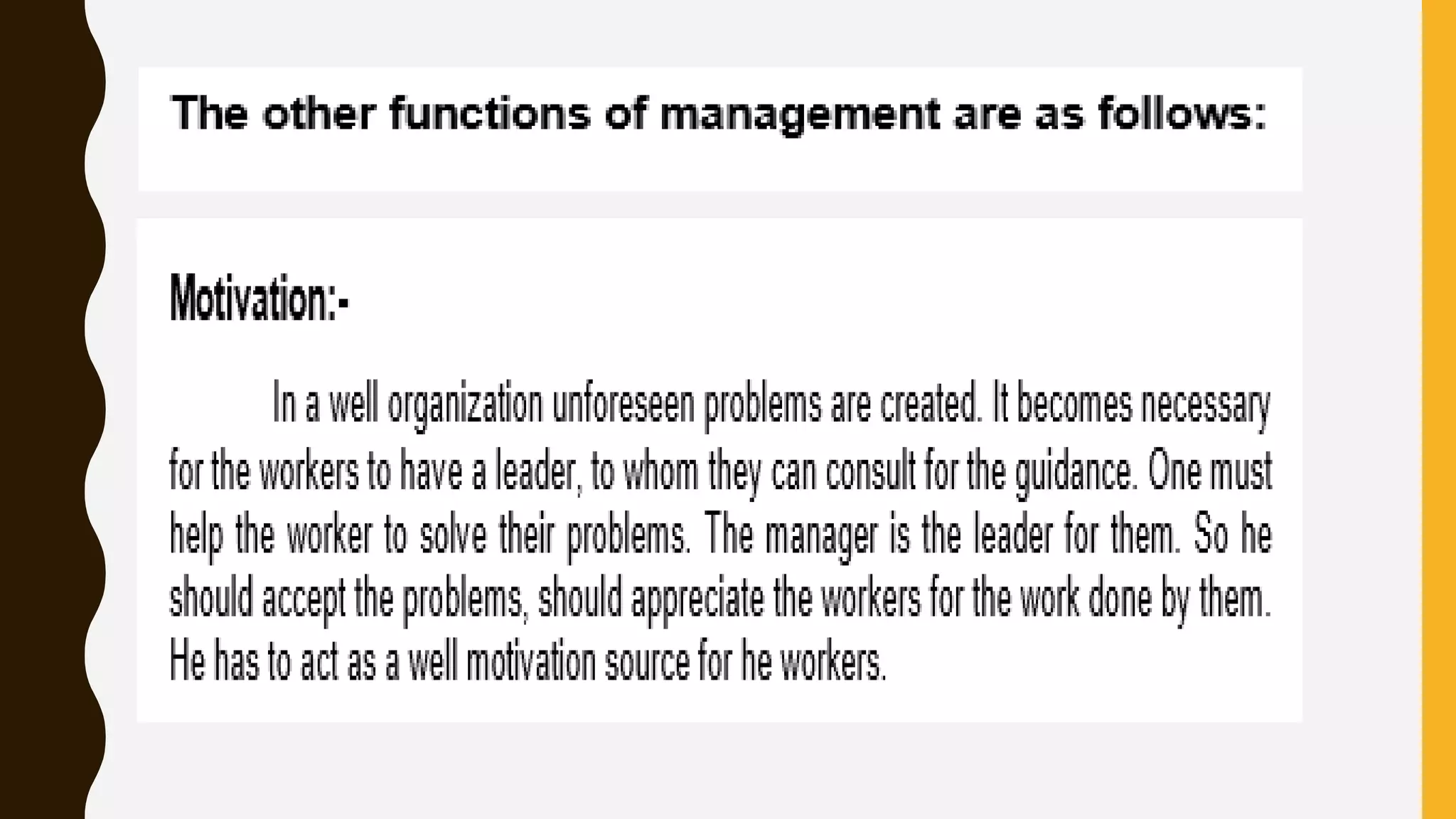 Organization and management 2 Management Function