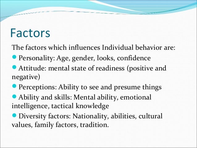 Assignment help organizational behavior personality