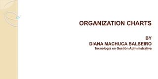 ORGANIZATION CHARTS 
BY 
DIANA MACHUCA BALSEIRO 
Tecnología en Gestión Administrativa 
 