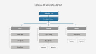 Editable Structures Comprehensive Editable Organizational Chart Templates for Business ...