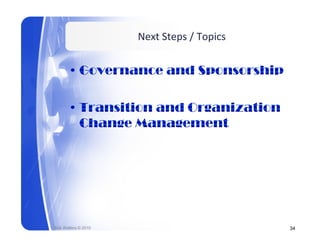 Next Steps / Topics




Rick Walters © 2010                         34
 