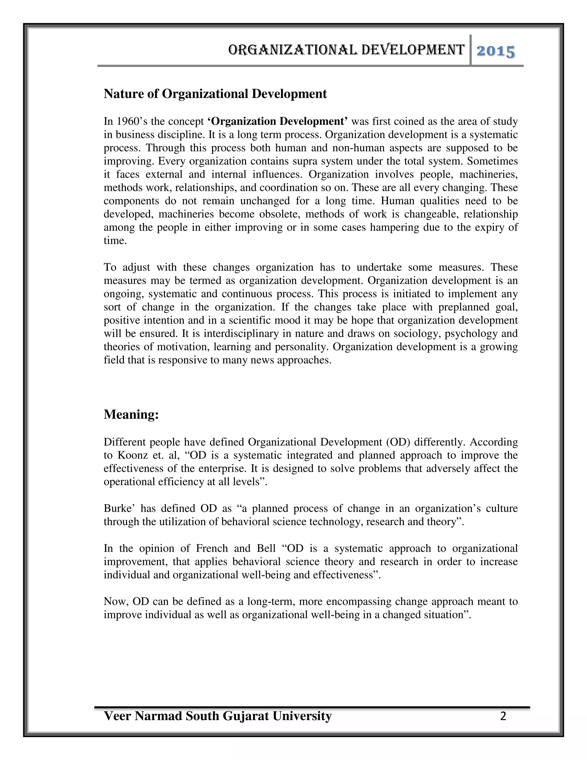 What is Organizational development..? What is OD Process ...