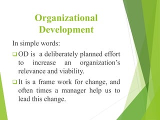 Organization development | PPTX