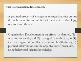Organization development | PPTX
