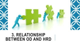 3. RELATIONSHIP
BETWEEN OD AND HRD
 