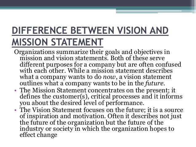 personal vision statement vs mission statement Our personal mission statement builder will help you create a unique, personalized mission statement see mission statement examples and samples. personal vision statement vs mission statement Our personal mission statement builder will help you create a unique, personalized mission statement see mission statement examples and samples.