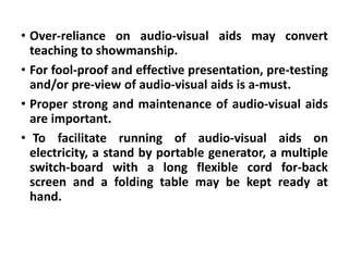 Organization of an audio –visual programme | PPTX