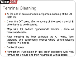organization of OT. adult health nursing | PPTX
