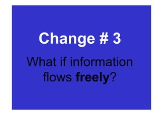The reason that innovation often seems to be
so difficult for established companies is that
they employ highly capable people and then
set them to work within organizational
structures whose processes and values
weren’t designed for the task at hand.
http://hbr.org/2000/03/meeting-the-challenge-of-disruptive-change/ar/7
 