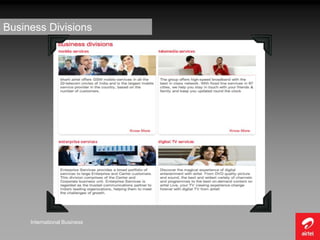 Business Divisions




     International Business
 