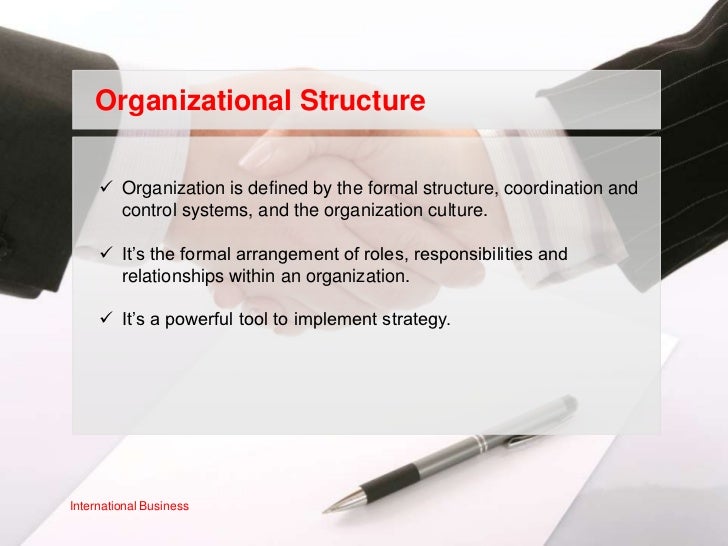 Organization structure and control