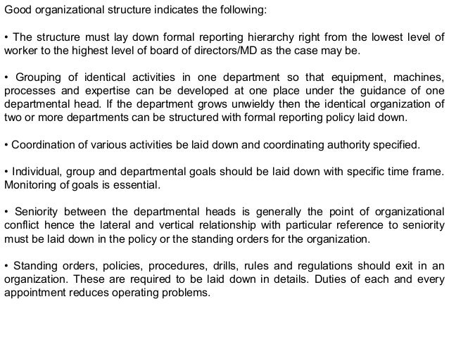 Organization structure