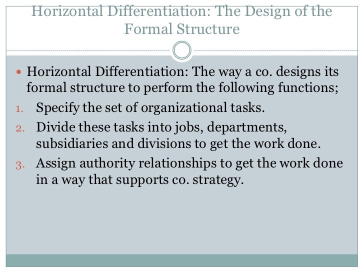 organization structure in international business horizontal business structure