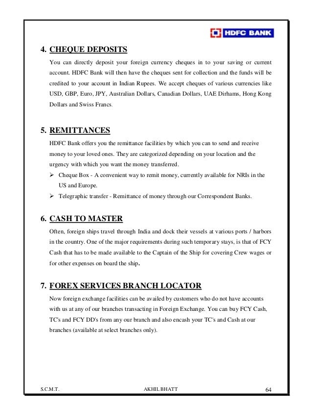 Organization Study On Hdfc Bank