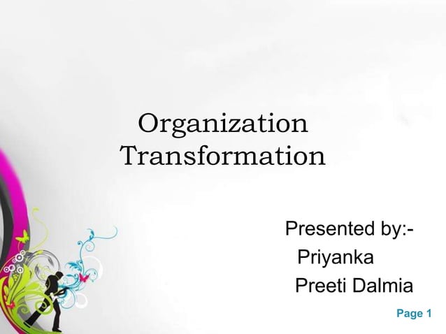 Organization Transformation Ppt Pptx