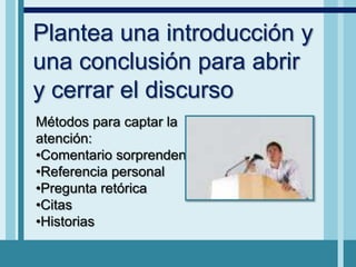 Escribe enunciados de transición que enlacen las ideas principales