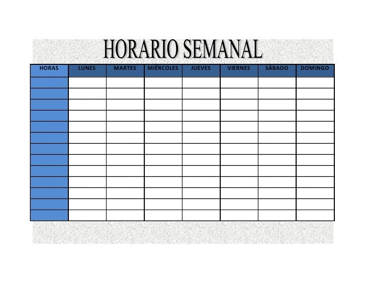 un horario