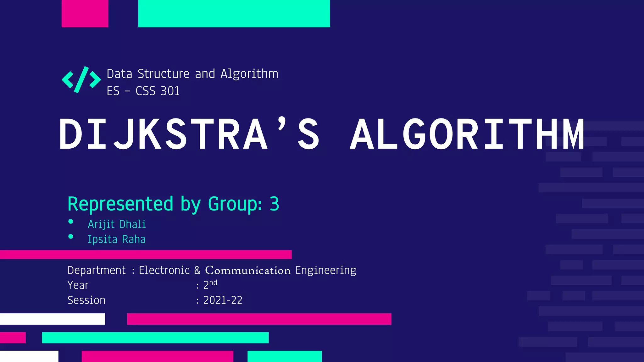 Dijkstra's Algorithm Explained | PPT