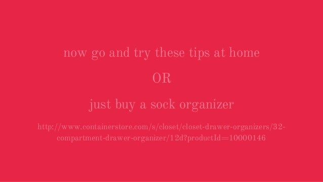 Organizing Socks