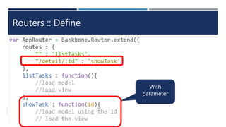 Routers :: Define
With
parameter
 