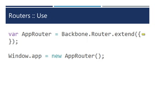 Routers :: Use
 