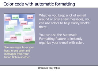 Refined Inbox Color Organize Your Inbox!!! | PPT