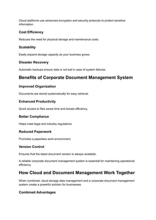 Organize Your Data Better with a Corporate Document Management System | PDF