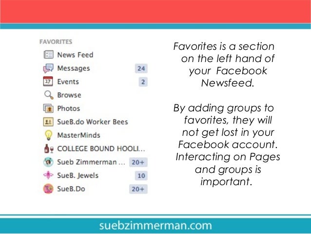 how to organize your facebook with favorites