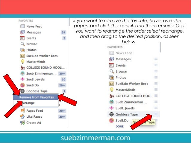 how to organize your facebook with favorites