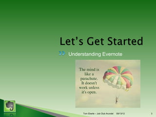 Understanding Evernote

Tom Eberle C AAWDC/JCA

11/06/13

3

 