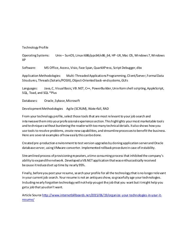 how to organize your resumes