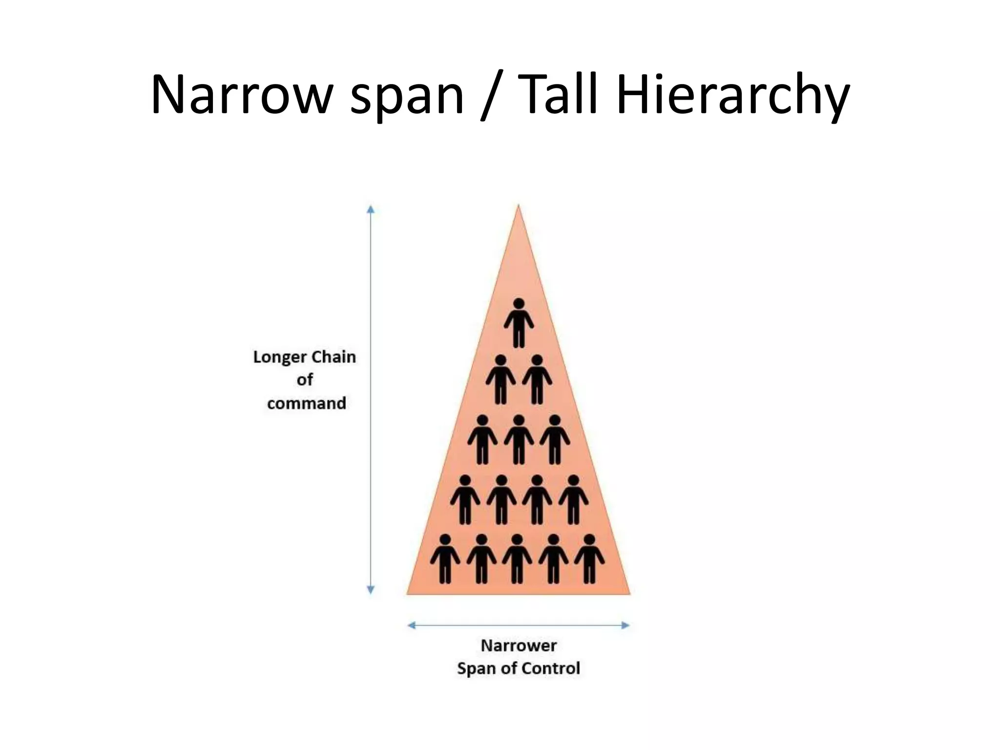 Narrow span / Tall Hierarchy
 