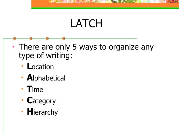 Organizing Your Writing