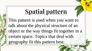 Directional Spatial Pattern Language Organizing and delivering an informative speech | PPTX