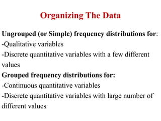 Organizing and displaying data | PPTX