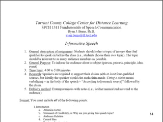 Organizing and outlining your presentation