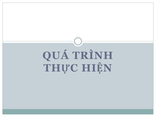 QUÁ TRÌNH
THỰC HIỆN
 