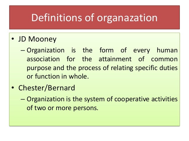 Organizing function of management