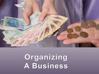 Organizing
A Business
 