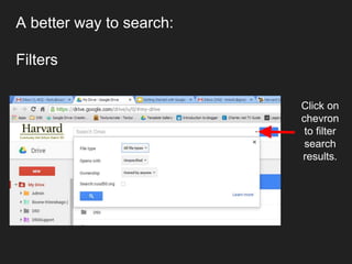 Organizing google drive | PPTX