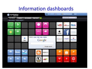 Information dashboards