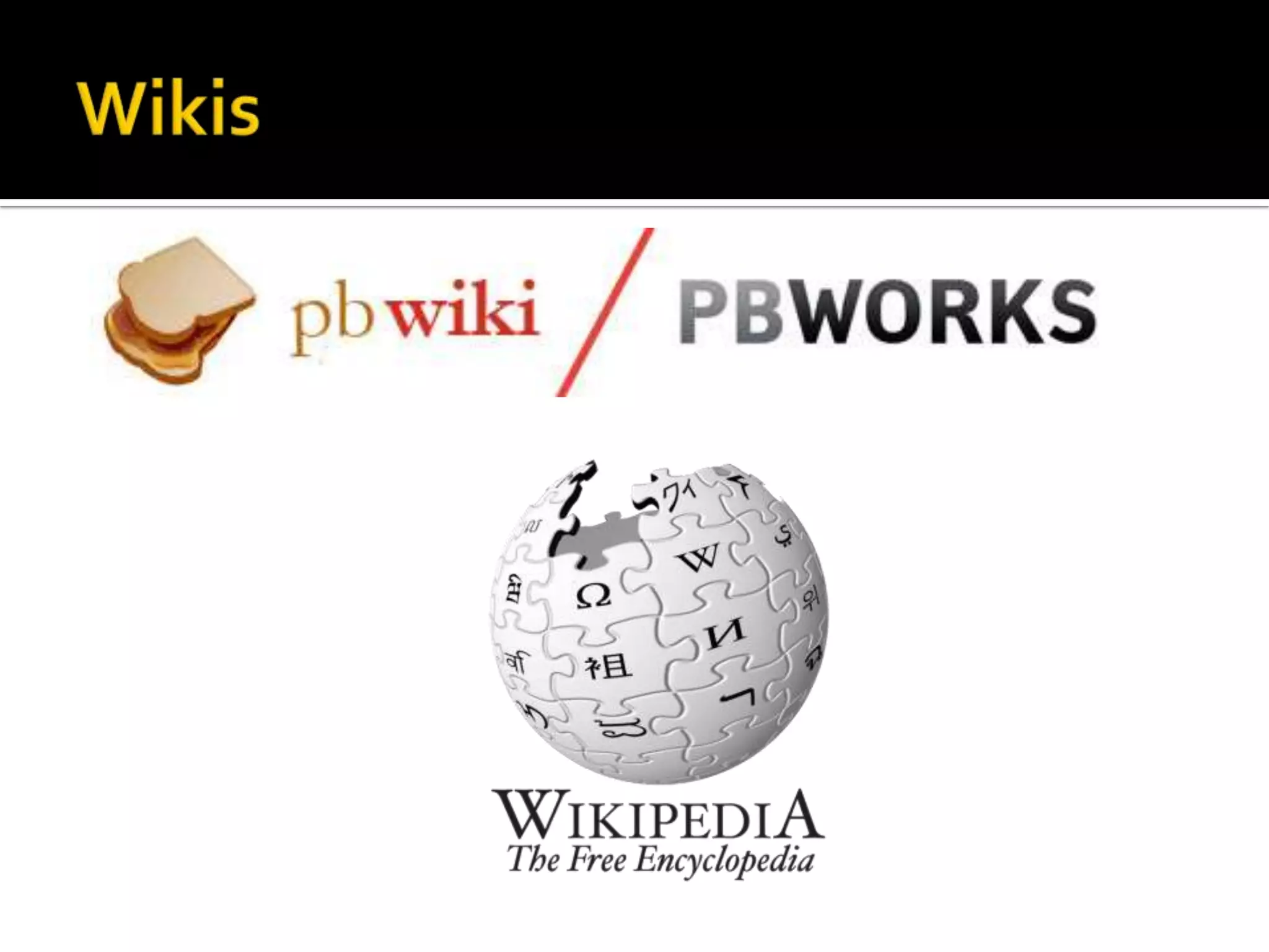 WikisWiki softwareCreatingandeditinginterconnectedwebpagesCollaborativeknowledgeconstruction
